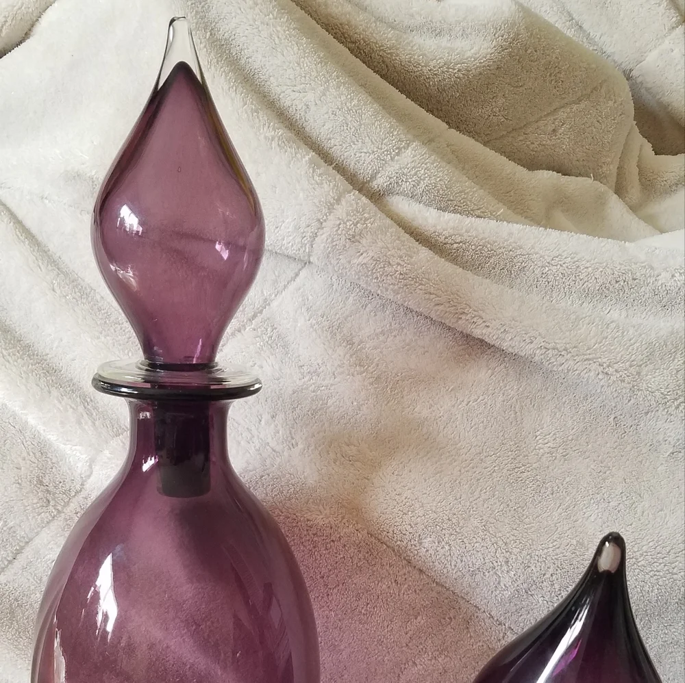 Z Gallerie Purple Glass Vases